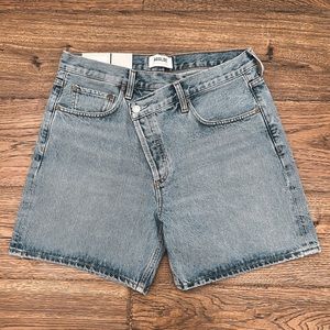 AGOLDE ORIGINAL CRISS CROSS DENIM SHORT
